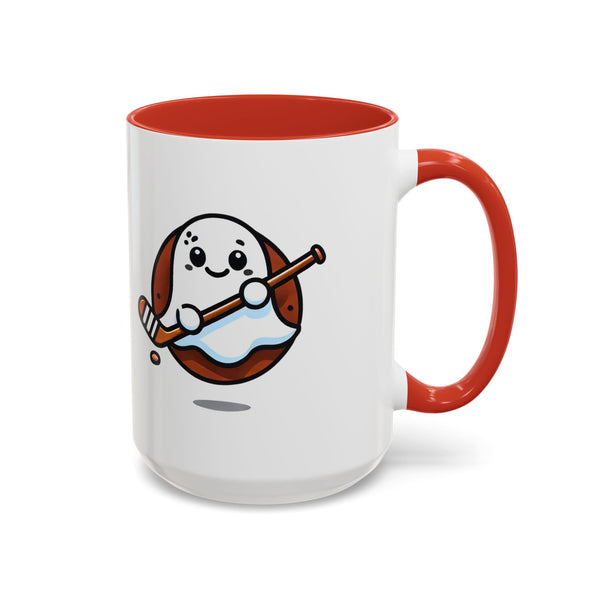 Cute Hockey Ghost - Accent Coffee Mug - 11oz | 15 oz